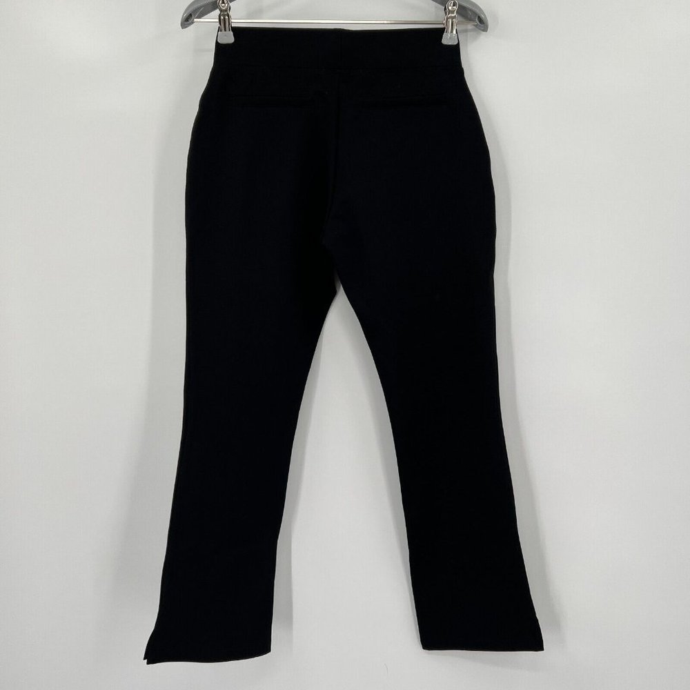 Quince Women's Black Ultra-Stretch Ponte Pants Kick Flare sz M 24" Inseam NWT - Picture 6 of 8